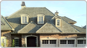 House with wood shakes